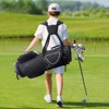 VEVOR Golf Cart Bag with 14 Way Organizer Divider Top, 35” 11 Pockets, Golf Bags with Handles & Dust Cover & Detachable Dual Strap, Black White - 2 of 4
