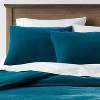 Lustrous Velvet Duvet Cover & Sham Set - Threshold™ - 2 of 4