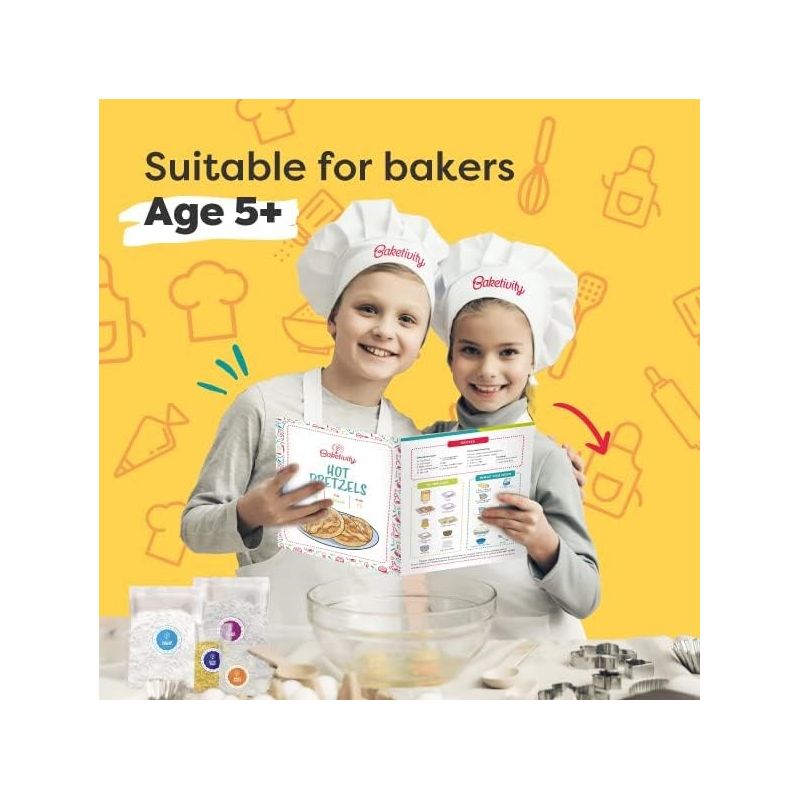 Pretzel Making Kit - Real Cooking Set for Kids Ages with Recipe and Ingredients - Kids Baking Set for Girls & Boys - Great Gift for Family Bonding, 5 of 10