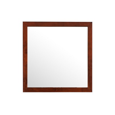 GlasFlength Decorative Wall Mirrors Timeless Mirror Traditional Mirror Warm Mirror Deep Mirror Rectangular Mirror for Living Room, Red, 41"*1"*41"
