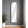 HomeRoots 64" Gold Metal Beaded Arch Full Length Hanging Mirror - 2 of 4