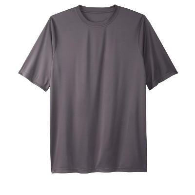 Kingsize Men's Big & Tall No Sweat Crewneck Tee - 3xl, Charcoal : Target