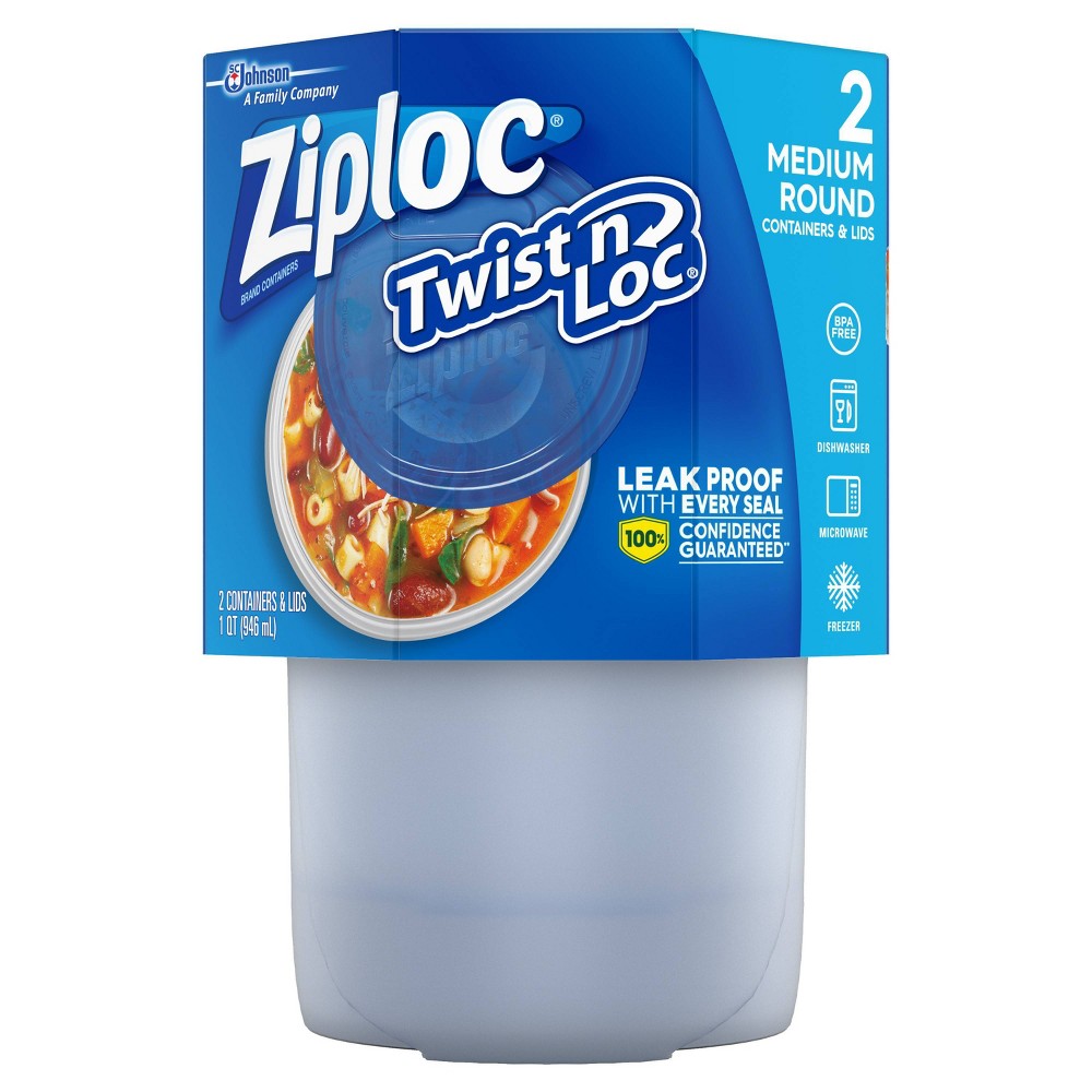 Ziploc Twist 'n Loc 32 oz Container 4 pack 
