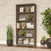 66.3" Cabot Tall 5 Shelf Bookcase Ash Gray - Bush Furniture: Home Office Storage, Wall Attachment - 2 of 4