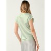 Allegra K Women's Cowl Neck Short Sleeve Dressy Casual Satin Top - 3 of 4