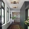 LLHZSY Integrated LED Rectangle Wood Semi Flush Mount Ceiling Light for Hallway Foyer-39 3/8“ - 4 of 4
