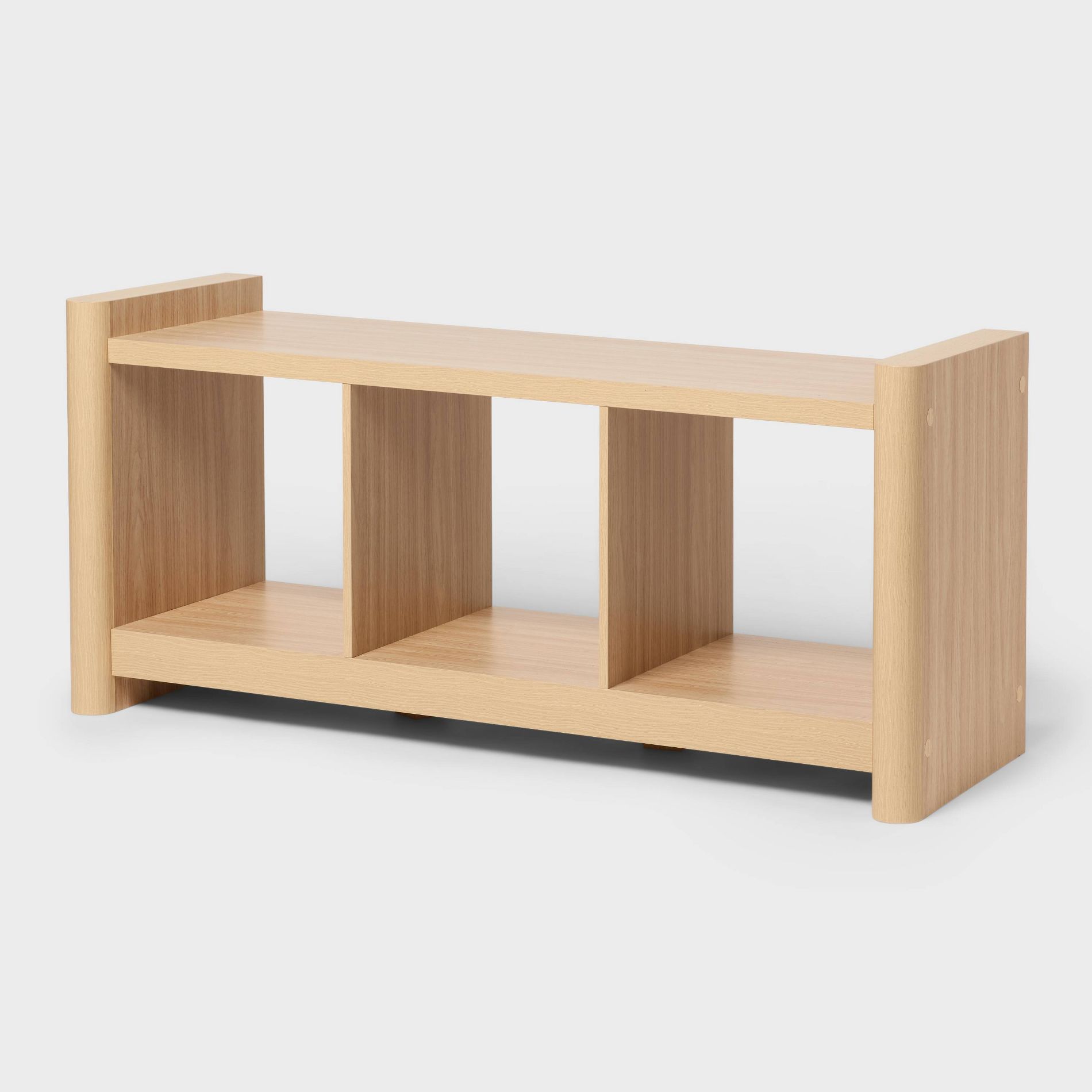 13" 3-Cube Horizontal Soft Wrap Cube Storage Oak Brown - Brightroom™