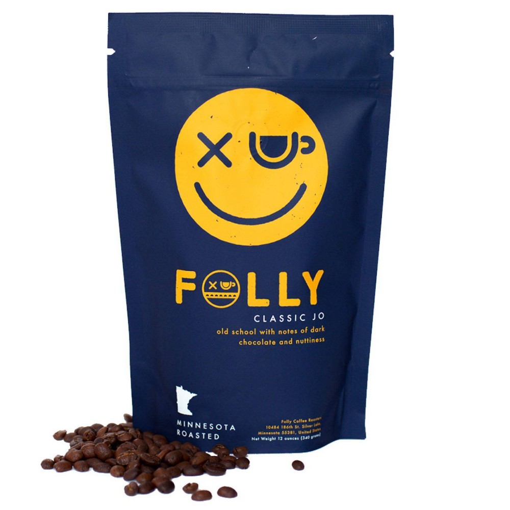 Photos - Coffee Folly  Classic Jo Whole Bean Medium Roast  - 12oz