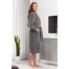 ADR Women's Plush Robe, Women's Plush Bathrobe, Fuzzy Pink Purple Comfy Robe Woman - 3 of 4