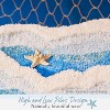 Attop Blue Ocean Wave Bath Mat, Cute Funky Bathroom Rugs for Coastal Beach Nautical Themed Decor - 4 of 4