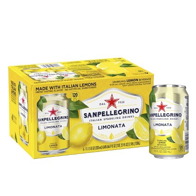 Sanpellegrino Lemon/Limonata Italian Sparkling Drinks - 6pk/11.15 fl oz Cans