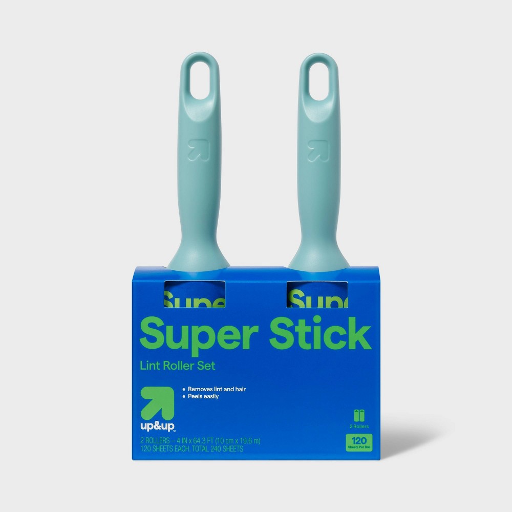 Lint Roller 120 Sheets - 2ct - up&up™