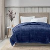 SEVOBAL Baby Blankets Reversible Temperature Down Blanket Warm Winter Bedding Soft Throw Blanket Christmas Room Decor, Blue, 90"*66"*0.25" - 4 of 4