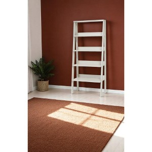NicBex Modern Ladder Space Saving Bookcase 4 & 5 Tier Shelf Organizer for Small Spaces, Living Room & Home Office, Wood & Metal Options - 1 of 4