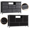 8 Dresser TV Stand with LED Light, 47'' Wide TV Stand with 8 Deep Drawers for Bedroom, Chest of Drawers with AC Outlets and 2 USC Ports - 4 of 4