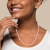 EVERLY JEWELRY | Sterling Silver Cultured Freshwater Pearl Necklace, 18 inch- Multiple Pearl Color Options - 3 of 4