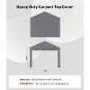 Acekool Carport Zipper Door Replacement, Fits Garage Shelter, Windproof Waterproof - 2 of 3