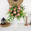 Northlight Set of 6 Light Pink Real Touch Rose Artificial Floral Sprays, 35" - 2 of 4