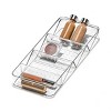 Small Shallow Tray With Angled Dividers Clear - Madesmart : Target