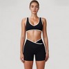 Anna-Kaci Active Women's High Waist Crossover Athletic Shorts with Stretch Fabric and Flattering V Front Waistband - 2 of 4