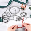 Unique Bargains Dream Catcher Stainless Steel Macrame Wreath Floral Round Metal O Rings 6 PCS - 4 of 4