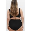 Women's Plus Size Sardina Hi Waist Bikini Brief - black | CITY CHIC - 4 of 4