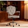 ORRD Luxury Velvet Office Chair with Rhinestone Back, Adjustable Height Swivel Chair for Home Office, 265lbs Capacity - 2 of 4