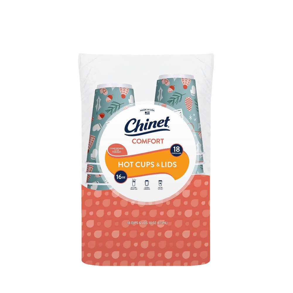 Chinet Holiday Comfort Disposable Cup - 16oz/18ct 6 packs 