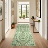 Insect Botanical Washable Rugs for Living Room Non Slip Low Pile Modern Floral Printed Accent Rug Stain Resistant Indoor Carpet - 3 of 4