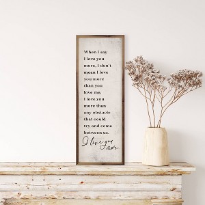 Kendrick Home Love You More Wall Art White - 1 of 4
