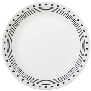 Corelle - Livingware - Glass City Block - Dinner Plate - Black - 1 of 1
