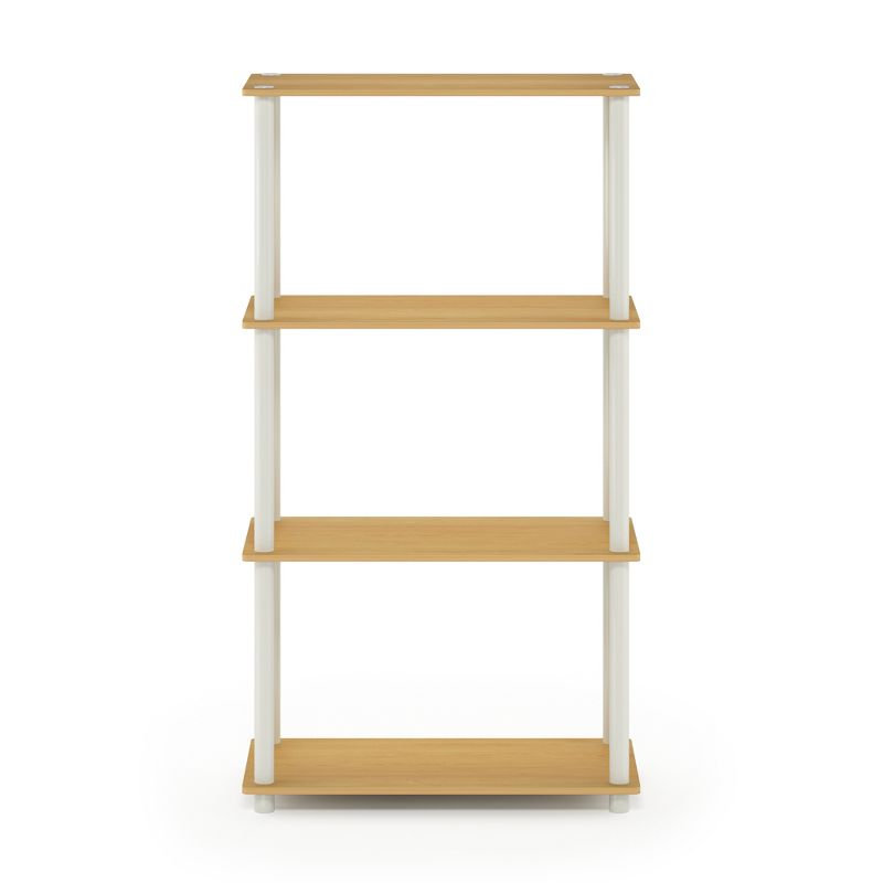Furinno Turn-n-tube 4-tier Multipurpose Shelf Display Rack, Beech/white : Target Furinno Turn-N-Tube 4-Tier Multipurpose Shelf... 