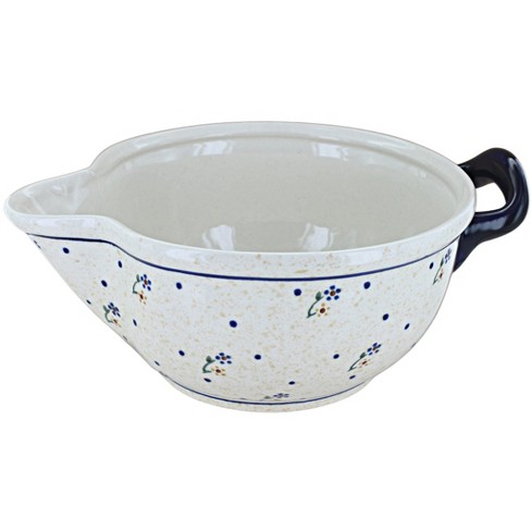 Blue Rose Polish Pottery  Country Meadow Small Mixing Bowl