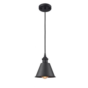 Smithfield - 1 Light Cord Hung Mini Pendant In Industrial Style-7.5 Inches Tall and 7 Inches Wide - 1 of 1