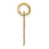 Black Bow Jewelry 14k Yellow Gold, Amanda Collection, Small Block Initial F Pendant - 2 of 4