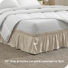 Adjustable Wrap Around Ruffled Bed Skirt by Bare Home - image 2 of 4