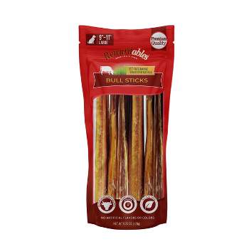Rewardables 9" to 11" Bull Stick Beef Flavored Dog Treat - 6.25oz