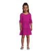 Lands' End Kids Long Sleeve Velvet Dress - 4 of 4