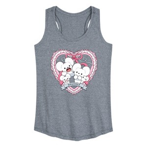 Women's - Pokémon - Maushold 4 Coquette Graphic Racerback Tank - 1 of 3
