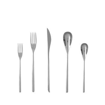 20pc Stainless Steel Dragonfly Silverware Set - Fortessa Tableware Solutions