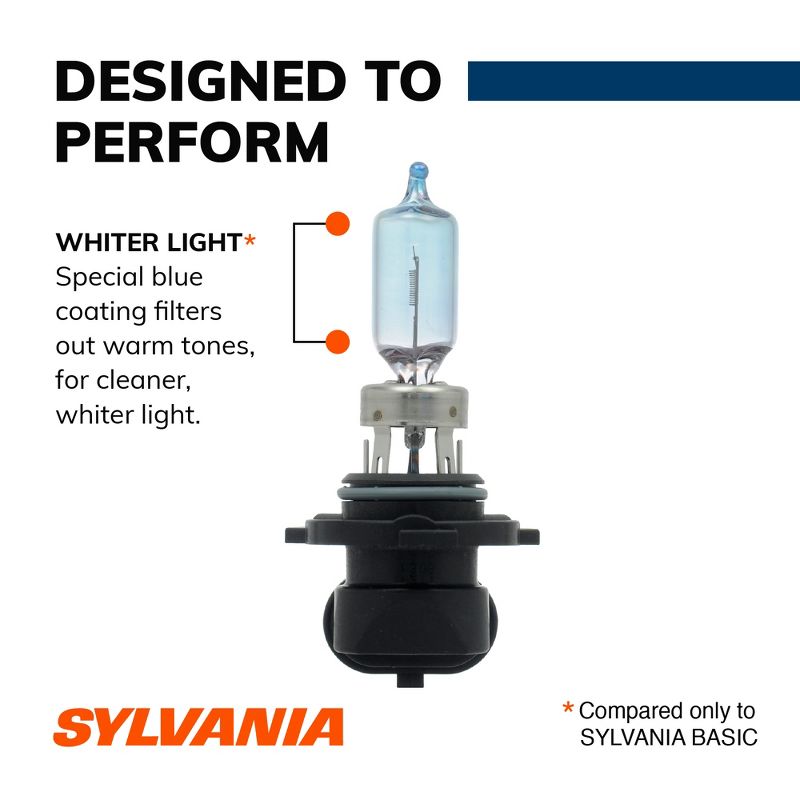 SYLVANIA 9005 SilverStar High Performance Halogen Headlight Bulb, (Contains 2 Bulbs), 5 of 8