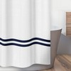 Sweet Jojo Designs Shower Curtain 72in.x72in. Anchors Away White and Blue - 3 of 4