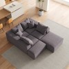 Oversized 132" Chenille Modular L-Shaped Sectional Sofa with 6 Pillows, 6-Piece Free combination, No Assembly Required - 3 of 4
