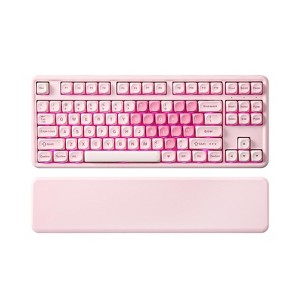 MaseiKar B87 Wireless Mechanical Keyboard,QMK/VIA Programmable,TKL Layout 87 Keys,BT/2.4G/USB-C,Hot Swap Gasket Mount RGB Backlit - 1 of 4