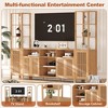 Entertainment Center with Bookshelves, Farmhouse TV Stand for 70 Inch TVs - 4 of 4