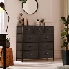Sorbus Dresser with 9 Drawers - Furniture Storage Chest Tower Unit for Bedroom, Closet, etc - Steel Frame, Wood Top, Fabric Bins - 2 of 4