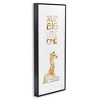 Stupell Industries Dream Big Little One Giraffe Black Framed Giclee Art - 3 of 4