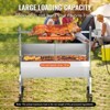 VEVOR Rotisserie Grill with Windscreen, BBQ Whole Pig Lamb Goat Charcoal Spit Grill, 46 Inch 132 Lbs Capacity, Silver - 4 of 4