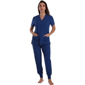 Just Love Women's V-Neck Scrub Set with Jogger Pants  Comfortable and Stylish Medical Uniform - 1 of 3