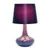 Creekwood Home 14.17" Patchwork Crystal Glass Table Lamp - 2 of 4